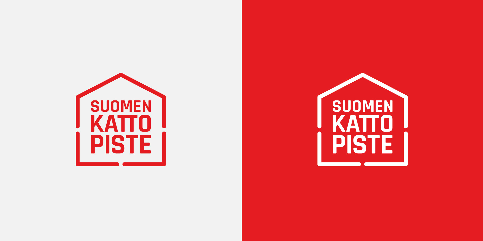 Kattoremontteja tarjoavan Somen Kattopiste Oy:n logon suunnittelu