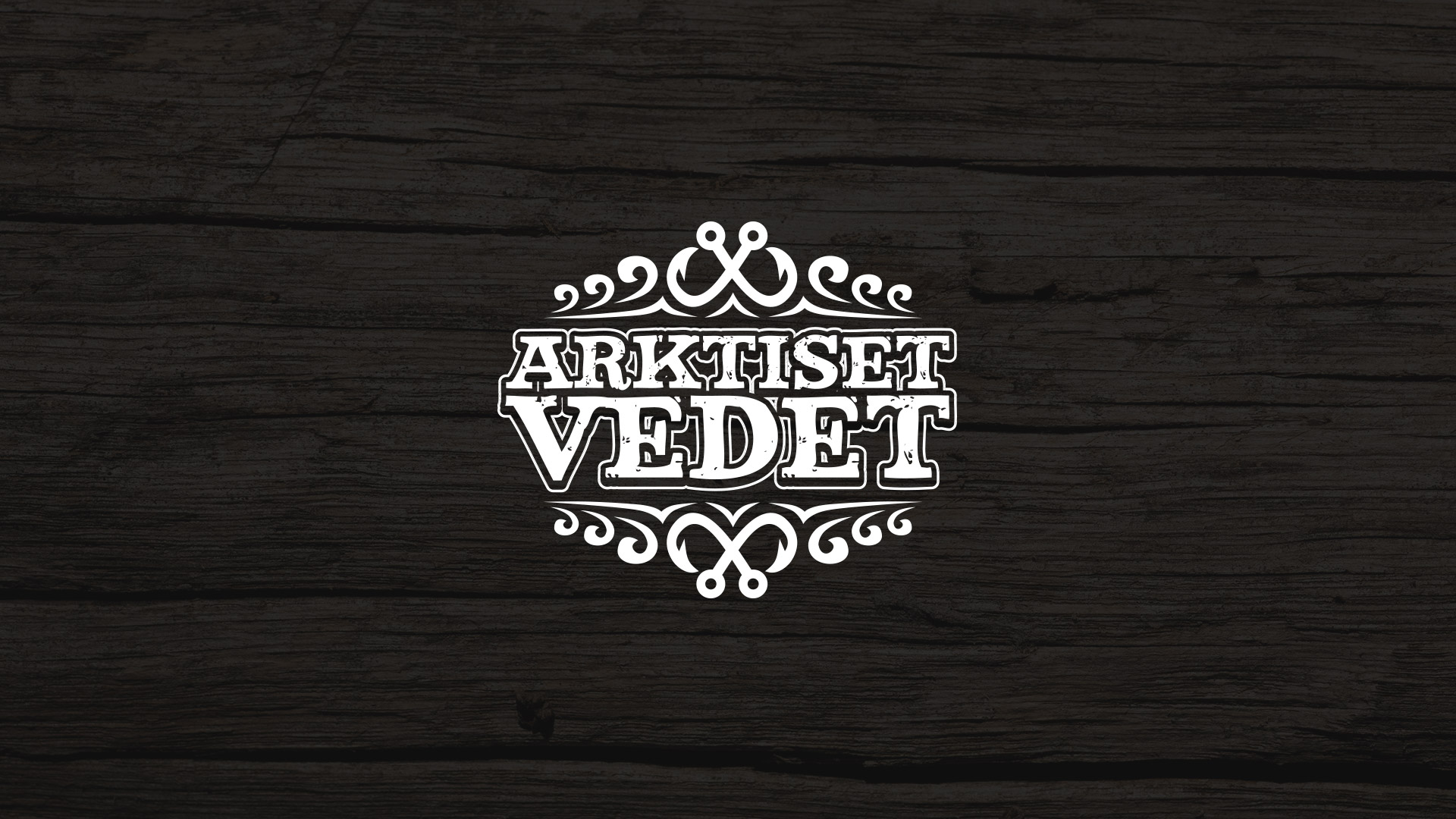 Arktiset Vedet kalastusaiheisen tv-ohjelman logon suunnittelu