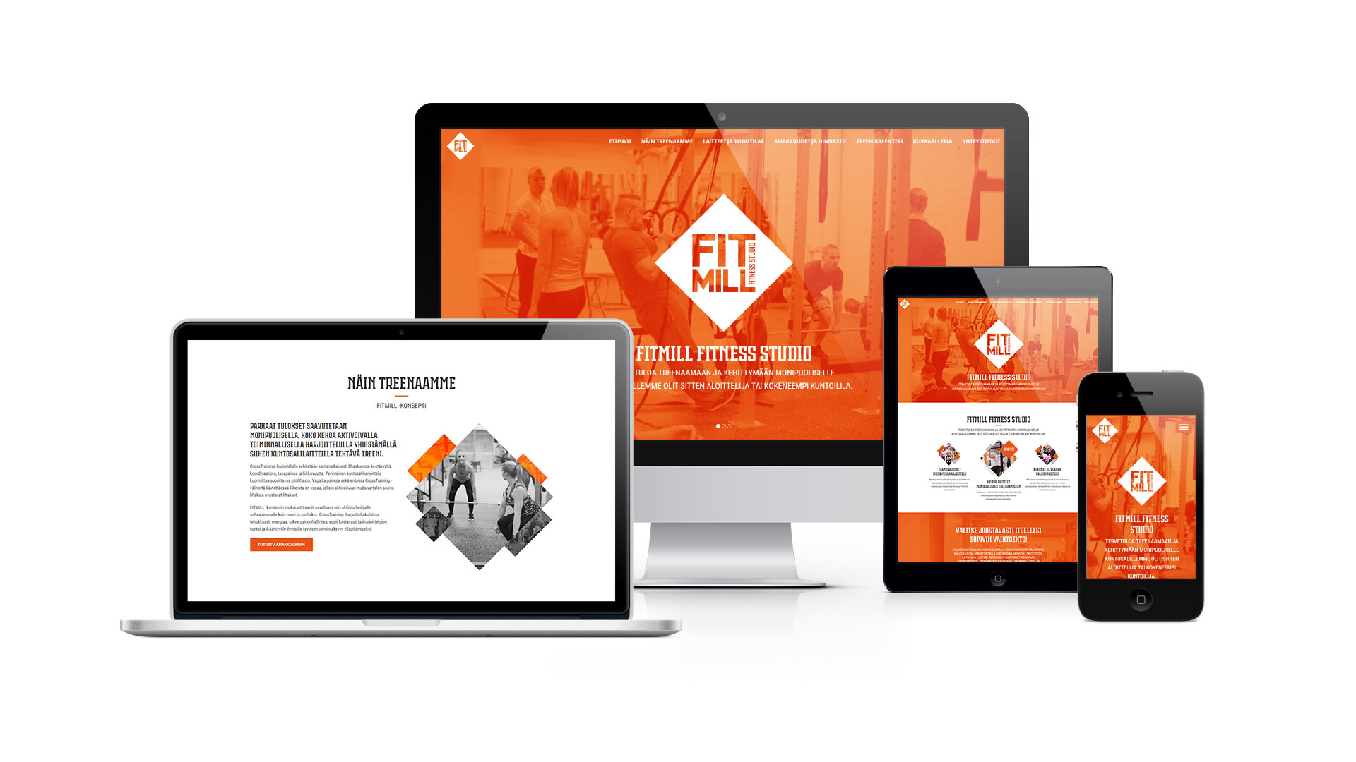 Kuntokeskuksen kotisivujen UI ja UX suunnittelu