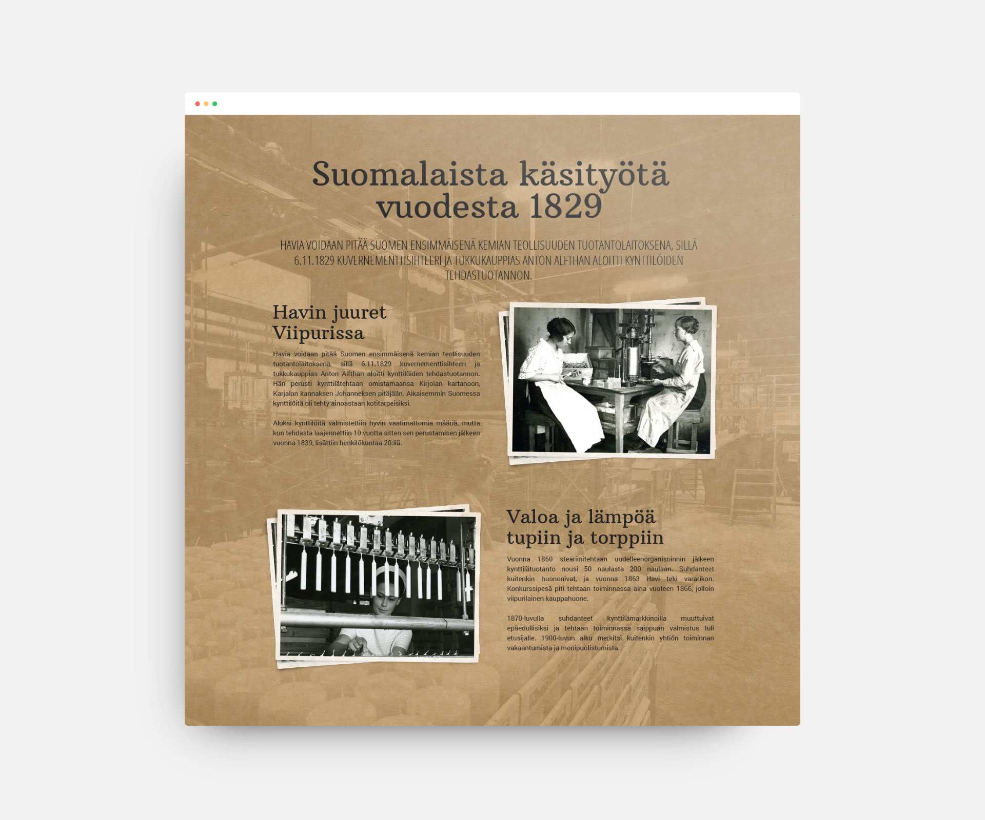 Havi Oy:n vuosijuhlien kampanjasivuston toteuttaminen